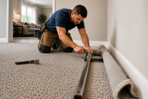 Textured Carpet Installation